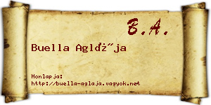 Buella Aglája névjegykártya